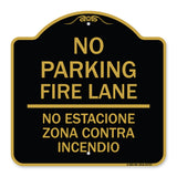 No Parking Fire Lane No Estacione Zona Contra Incendio