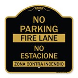 No Parking Fire Lane - No Estacione Zona Contra Incendio