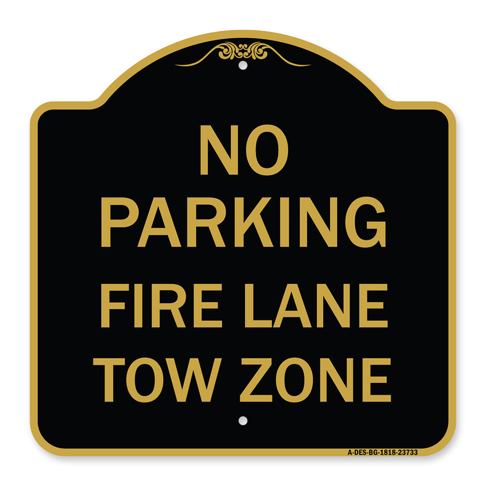 No Parking Fire Lane Tow Zone (K-1645)