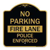 No Parking Fire Lane Police Enforced