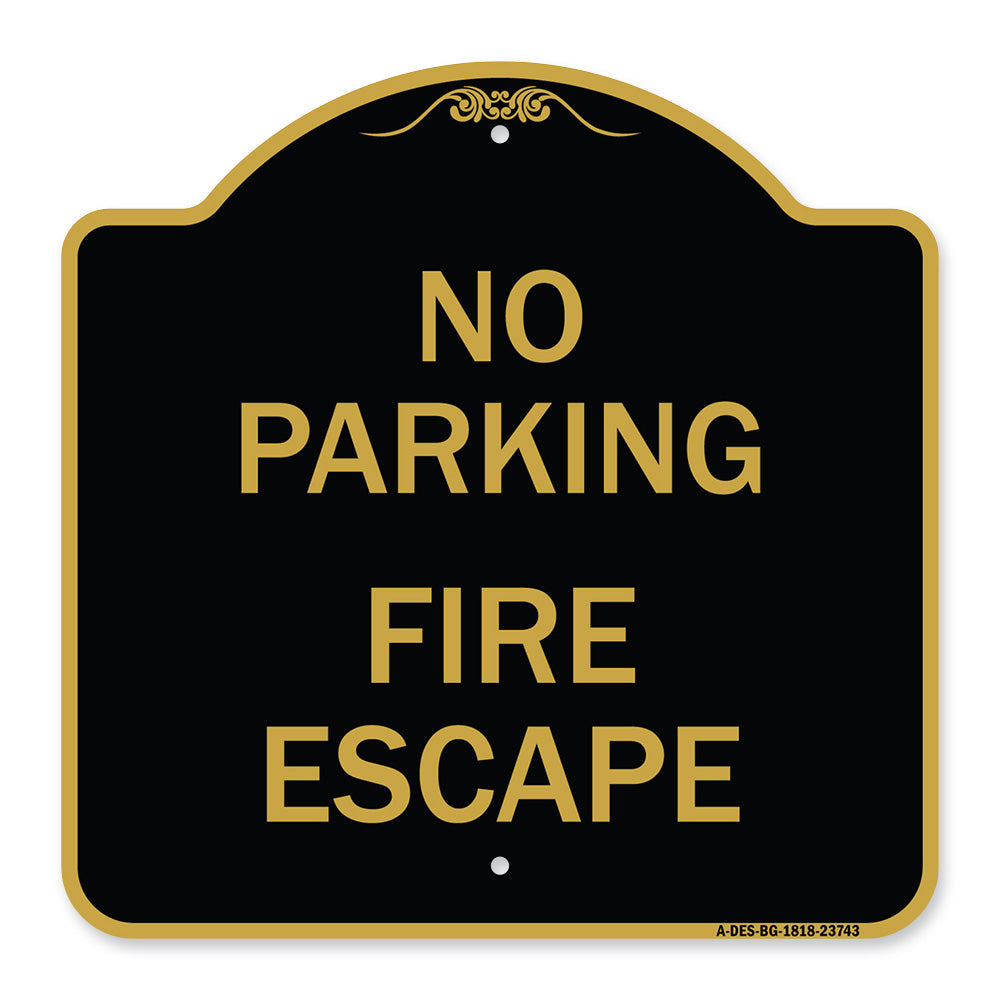 No Parking Fire Escape
