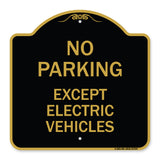 No Parking Except Electric Vehicles