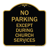 No Parking Except During Church Services