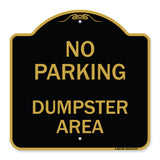 No Parking Dumpster Area