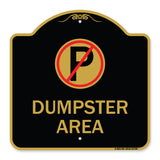 No Parking Dumpster Area