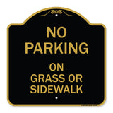 No Parking - on Grass or Sidewalk