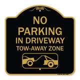 No Parking - in Driveway Tow Away Zone (With Graphic)