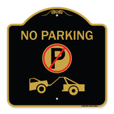 No Parking (No Parking Symbol and Tow Truck Symbol)