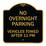 No Overnight Parking Vehicles Towed After 11 Pm