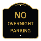 No Overnight Parking Sign