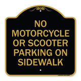 No Motorcycle or Scooter Parking on Sidewalk