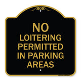 No Loitering Permitted in Parking Areas