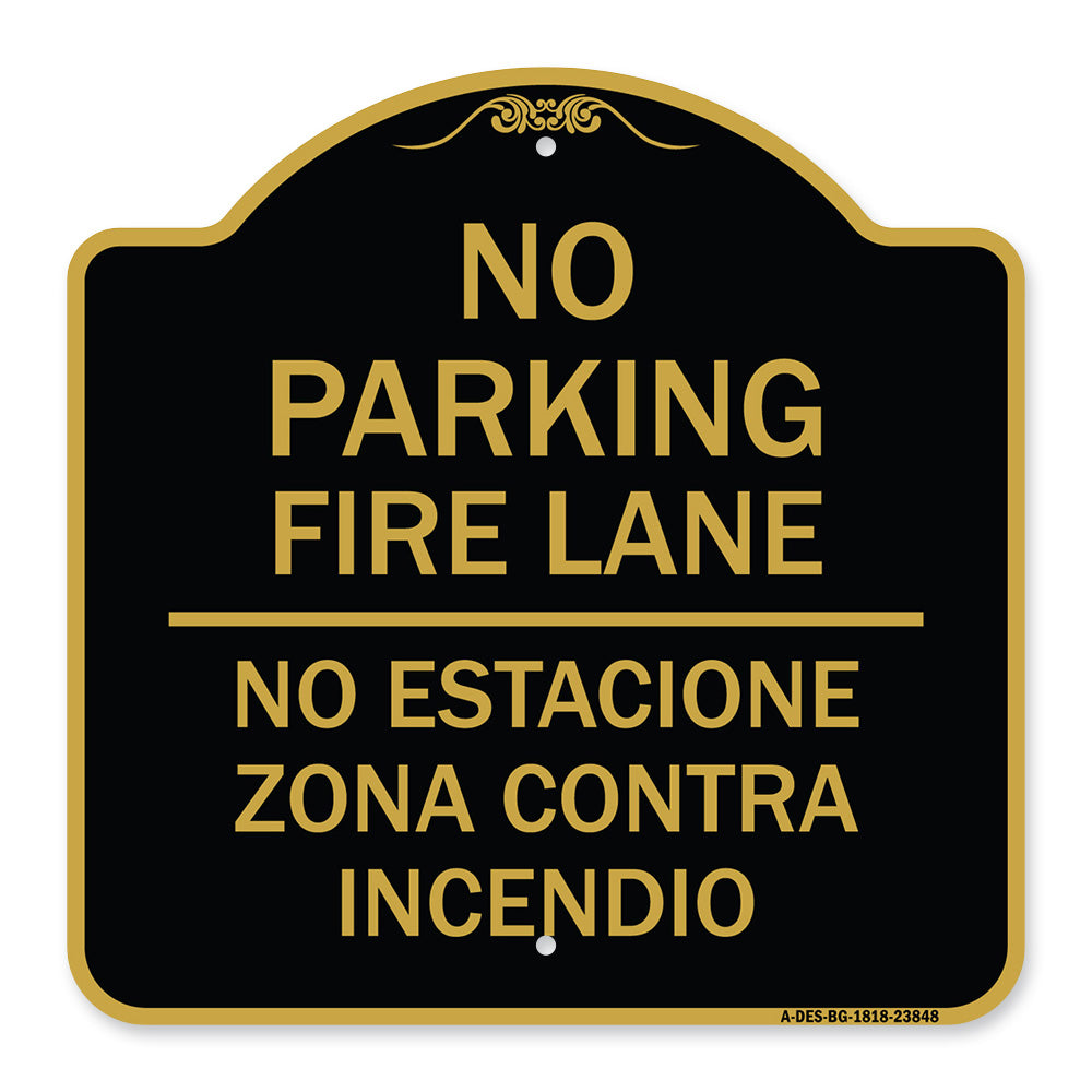 No Estacione Zona Contra Incendio