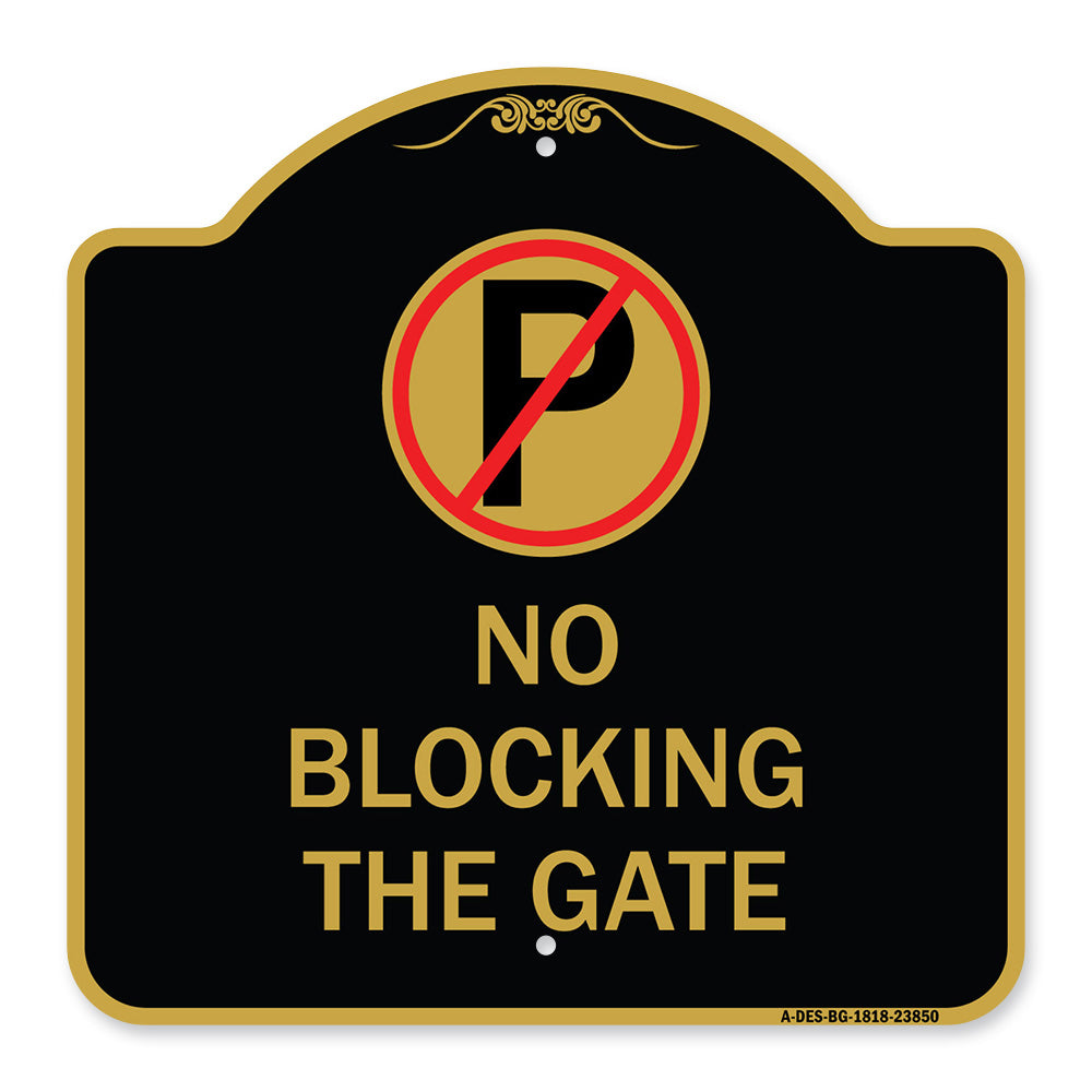 No Blocking the Gate with Graphic