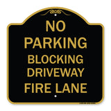 No Blocking Driveway Fire Lane