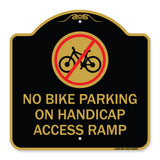 No Bike Parking on Handicap Access Ramp