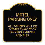 Motel Parking Only All Others Towed