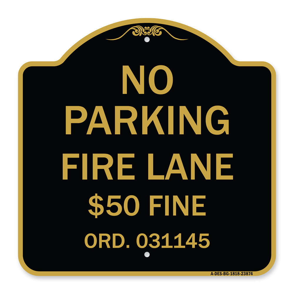 Missouri No Parking Fire Lane $50 Fine