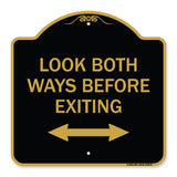 Look Both Ways Before Exiting (With Bidirectional Arrow)