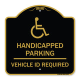 Handicapped Parking - Vehicle Id Required - (Handicapped Symbol)