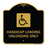 Handicap Loading Unloading Only (With Handicap Symbol)