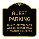 Guest Parking Unauthorized Cars Will Be Towed Away at Owner's Expense