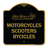 Go Green Sign Go Green - Motorcycles Scooters Bicycles