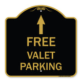 Free Valet Parking with Ahead Arrow