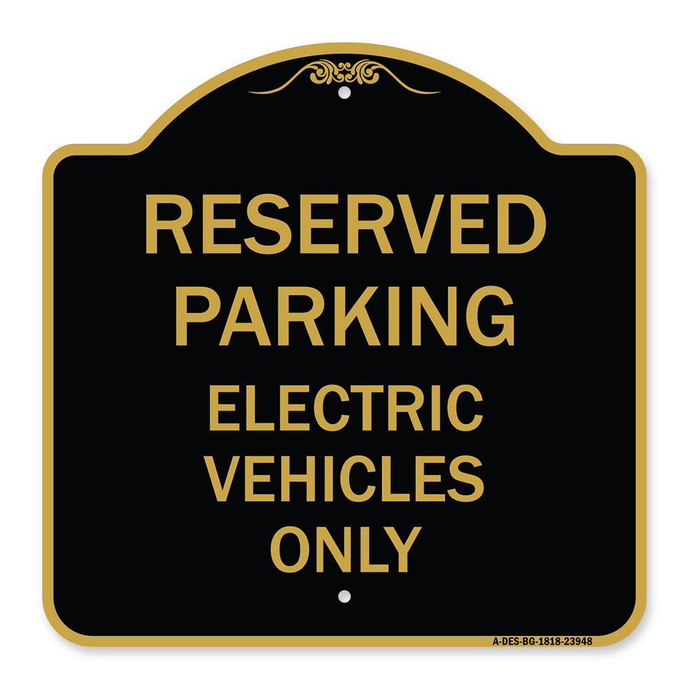 For Electrical Cars Reserved Parking - Electric Vehicles Only