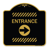 Flex Post Entrance with Right Arrow Decal Only for Flex Paddle