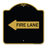 Fire Lane Left Arrow