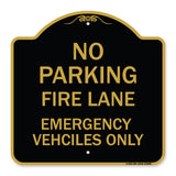 Fire Lane Emergency Vehicles Only