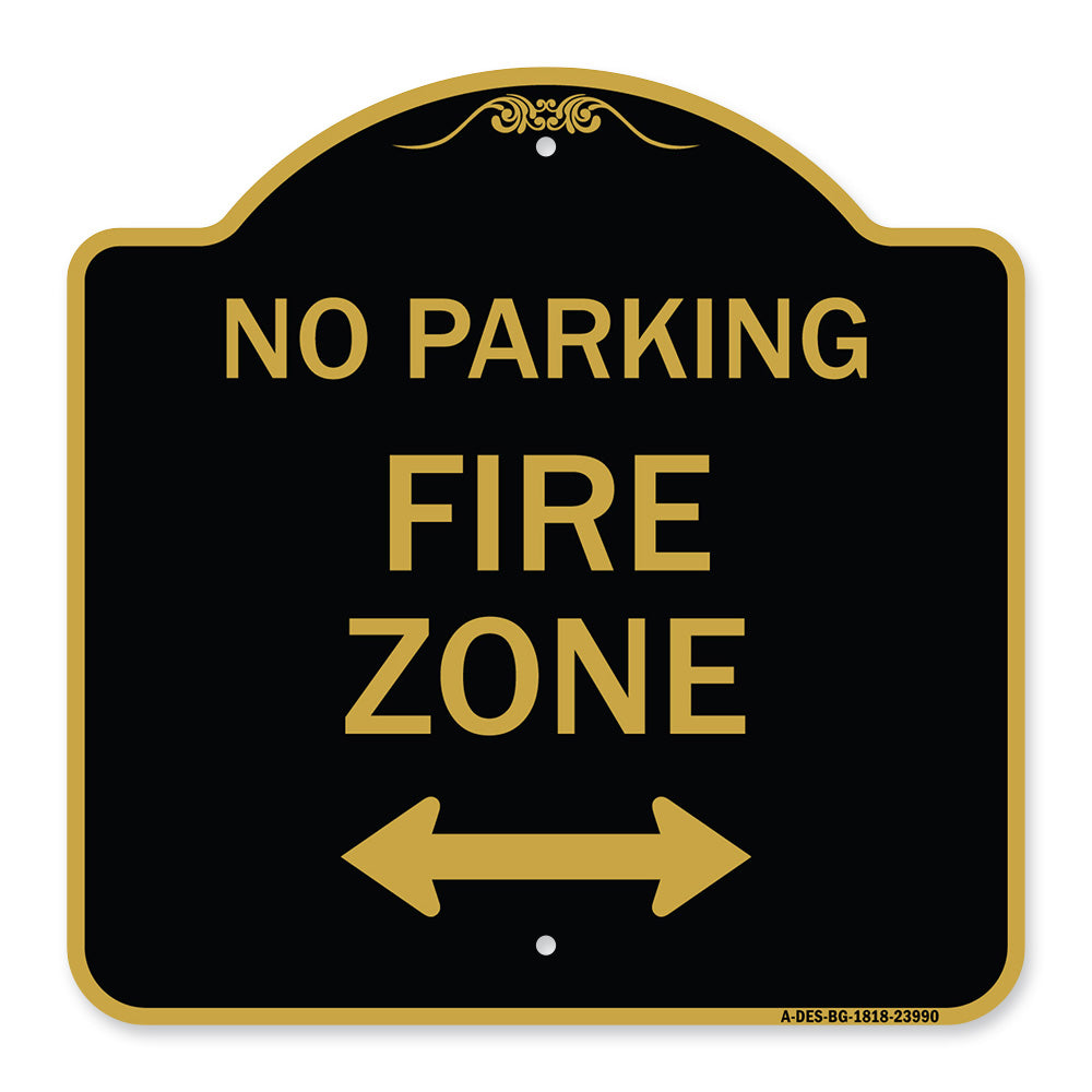 Fire Lane with Bidirectional Arrow