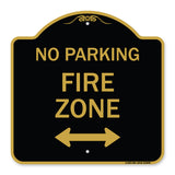 Fire Lane with Bidirectional Arrow