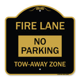 Fire Lane Sign No Parking Tow-Away Zone