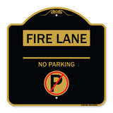Fire Lane - No Parking (With No Parking Symbol)