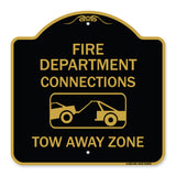 Fire Department Connection Tow Away Zone (With Graphic)