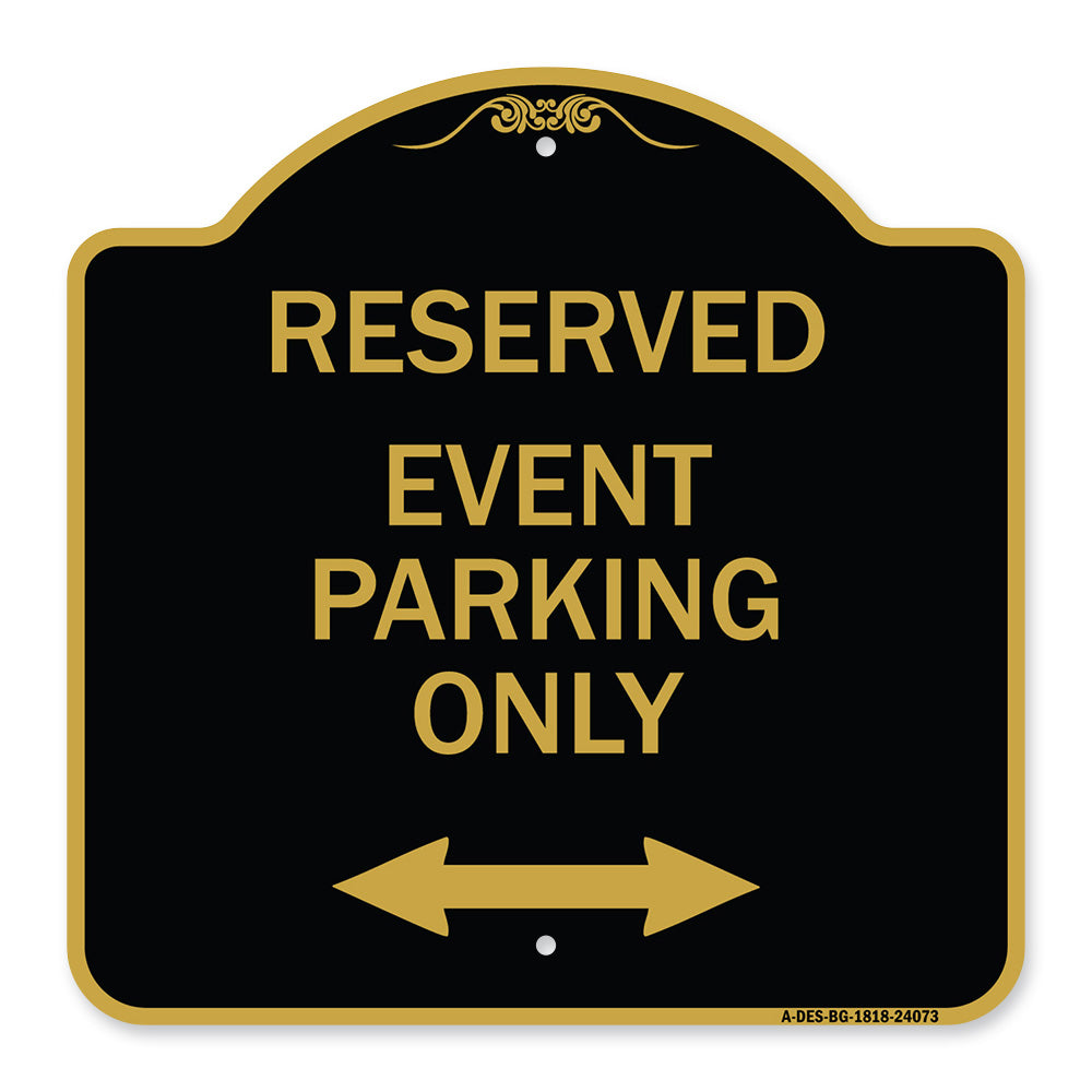 Event Parking Only (With Bidirectional Arrow)