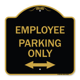 Employee Parking Only (With Bi-Directional Arrow)