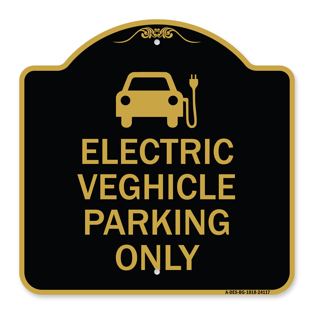Electric Vehicle Parking Only (With Graphic)