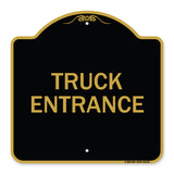 Driveway Sign Truck Entrance