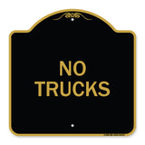 Driveway Sign No Trucks