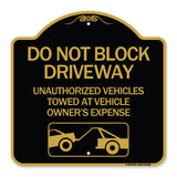 Do Not Block Driveway (With Graphic)
