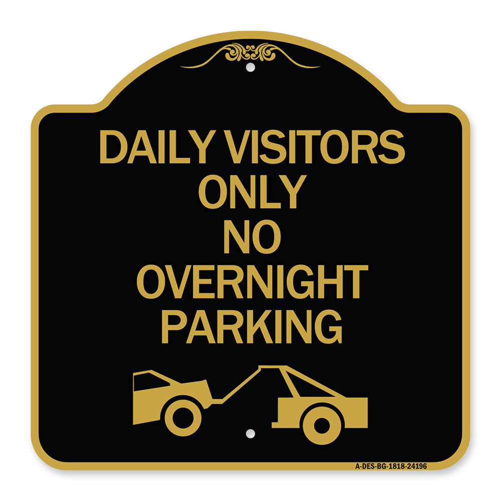 Day Visitors Only No Overnight Parking (With Graphic)