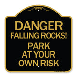 Danger Falling Rocks! - Park at Your Own Risk