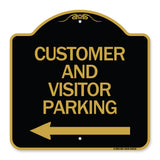 Customer and Visitor Parking (With Left Arrow)