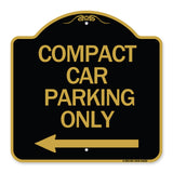 Compact Car Parking Only (With Left Arrow)