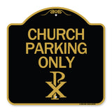 Church Parking Only (Chi Rho Symbol)