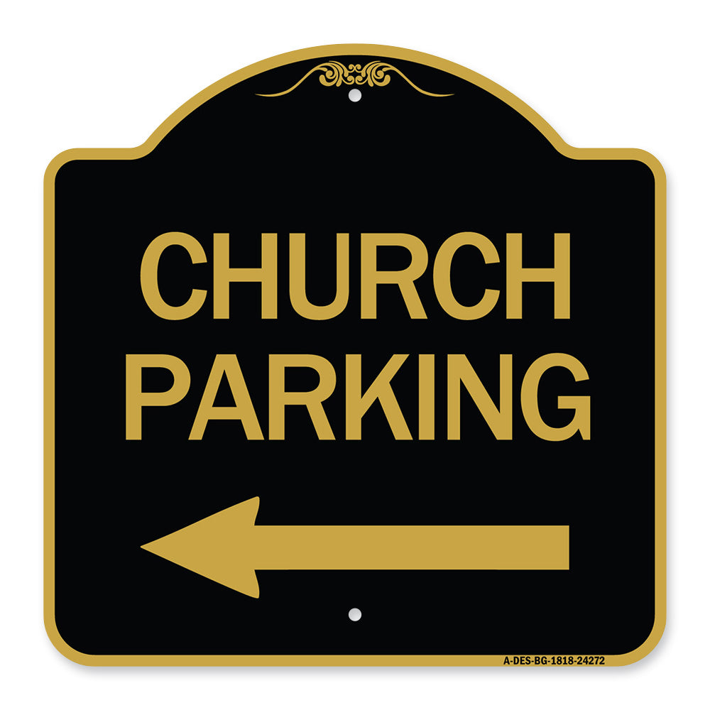 Church Parking (With Left Arrow)
