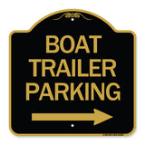 Boat Trailer Parking (With Right Arrow Symbol)